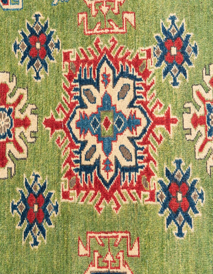 Detail image of  3' 4 x 5'  Hand Knotted Kazak Rug