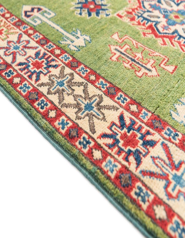 Detail image of  3' 4 x 5'  Hand Knotted Kazak Rug