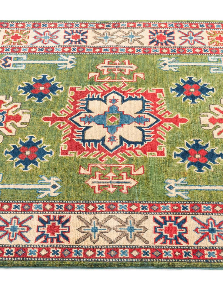 Detail image of  3' 4 x 4' 9  Hand Knotted Kazak Rug