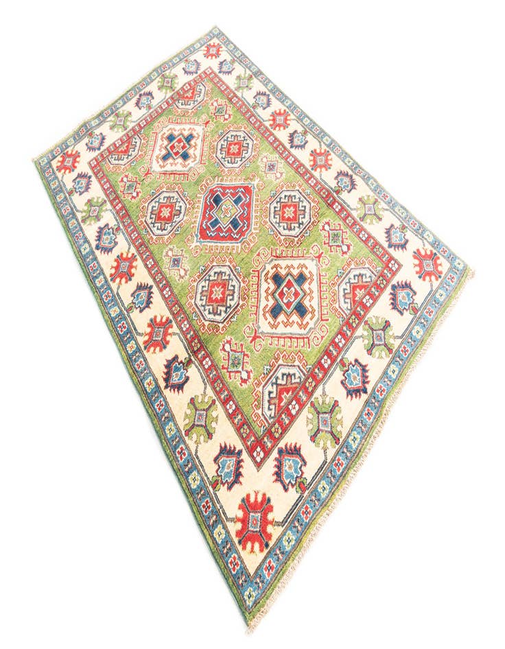 Detail image of  4' x 6'  Hand Knotted Kazak Rug