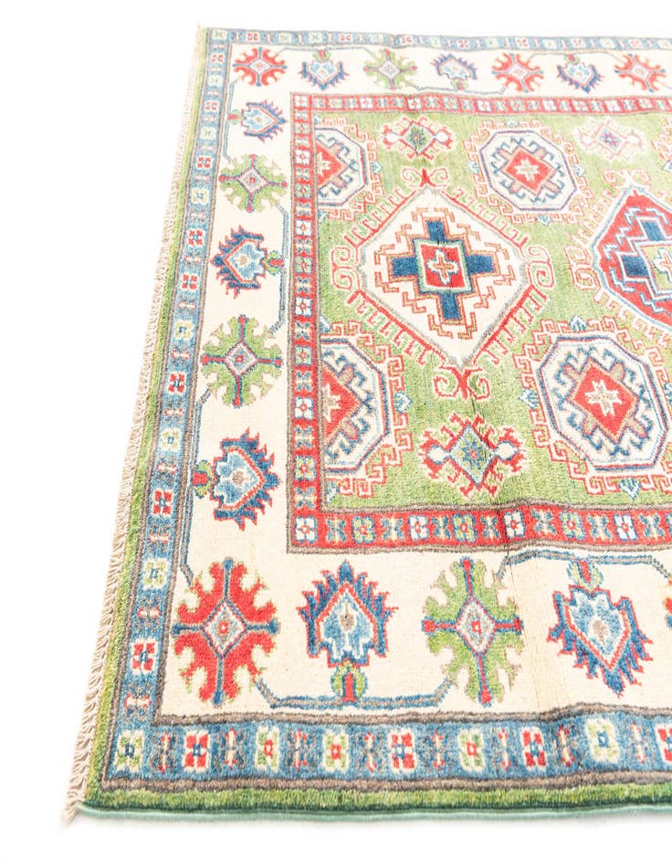 Detail image of  4' x 6'  Hand Knotted Kazak Rug