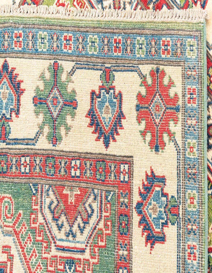Detail image of  4' x 6'  Hand Knotted Kazak Rug