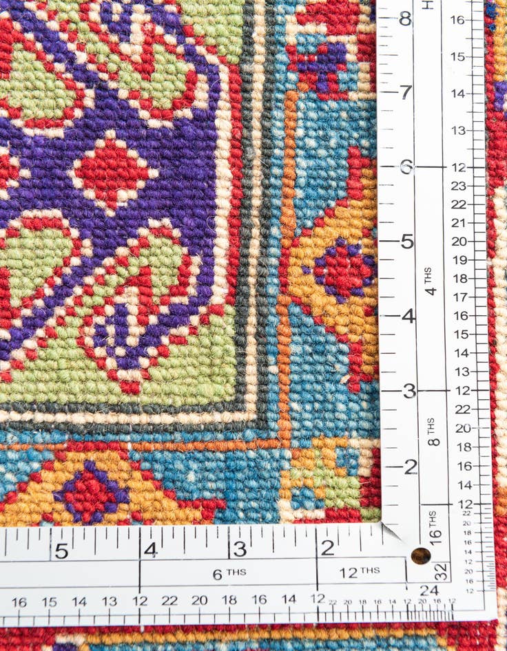 Detail image of  6' 8 x 10'  Hand Knotted Kazak Rug