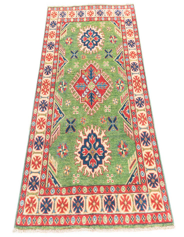 Detail image of  3' 4 x 5' 2  Hand Knotted Kazak Rug