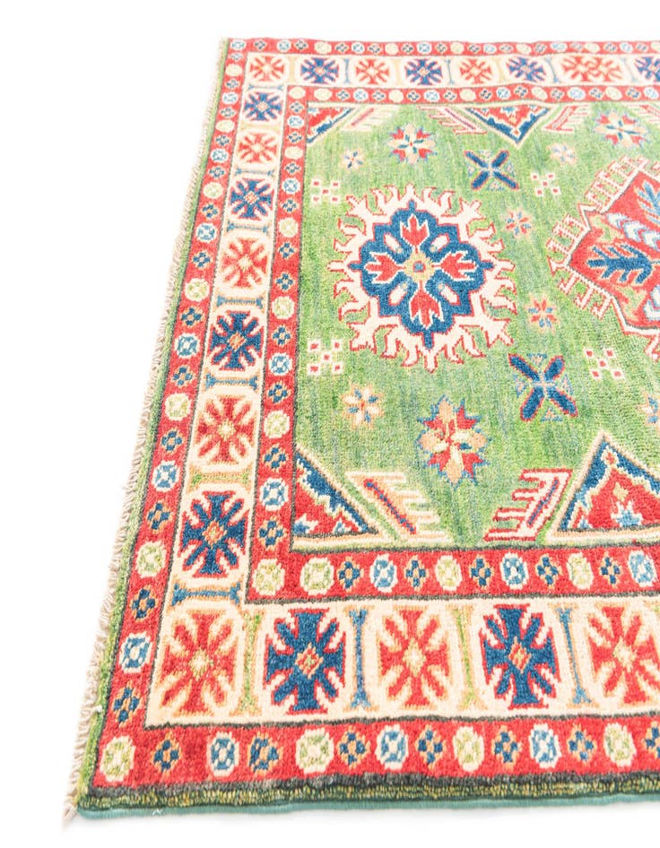 Detail image of  3' 4 x 5' 2  Hand Knotted Kazak Rug