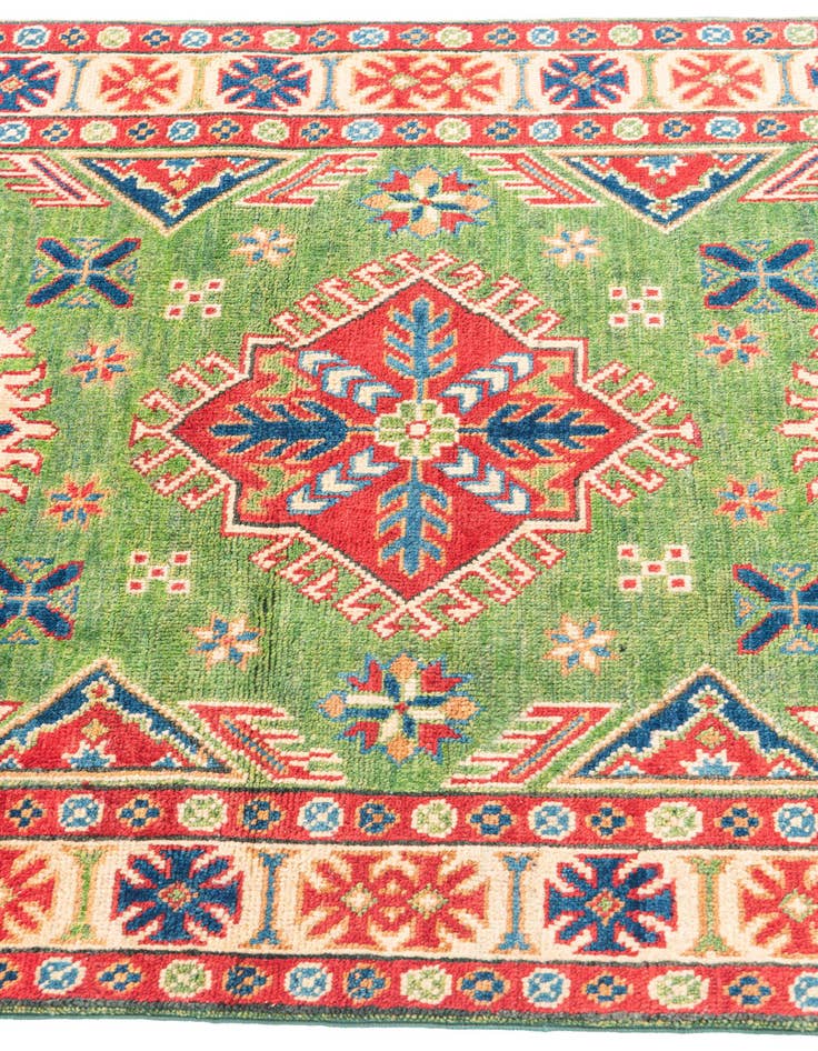 Detail image of  3' 4 x 5' 2  Hand Knotted Kazak Rug