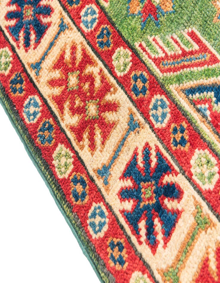 Detail image of  3' 4 x 5' 2  Hand Knotted Kazak Rug