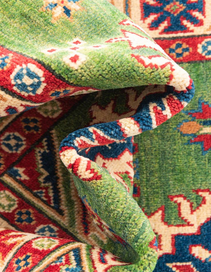 Detail image of  3' 4 x 5' 2  Hand Knotted Kazak Rug