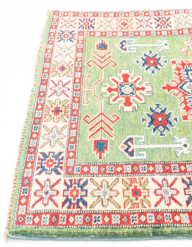 Detail image of  3' 4 x 5'  Hand Knotted Kazak Rug