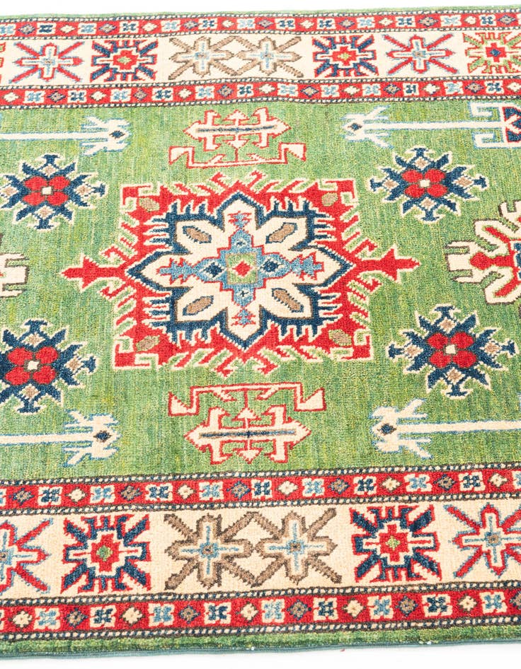 Detail image of  3' 4 x 5'  Hand Knotted Kazak Rug
