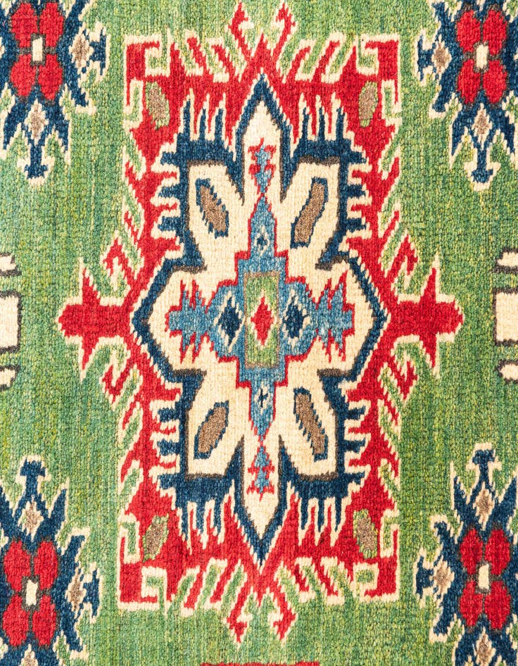 Detail image of  3' 4 x 5'  Hand Knotted Kazak Rug