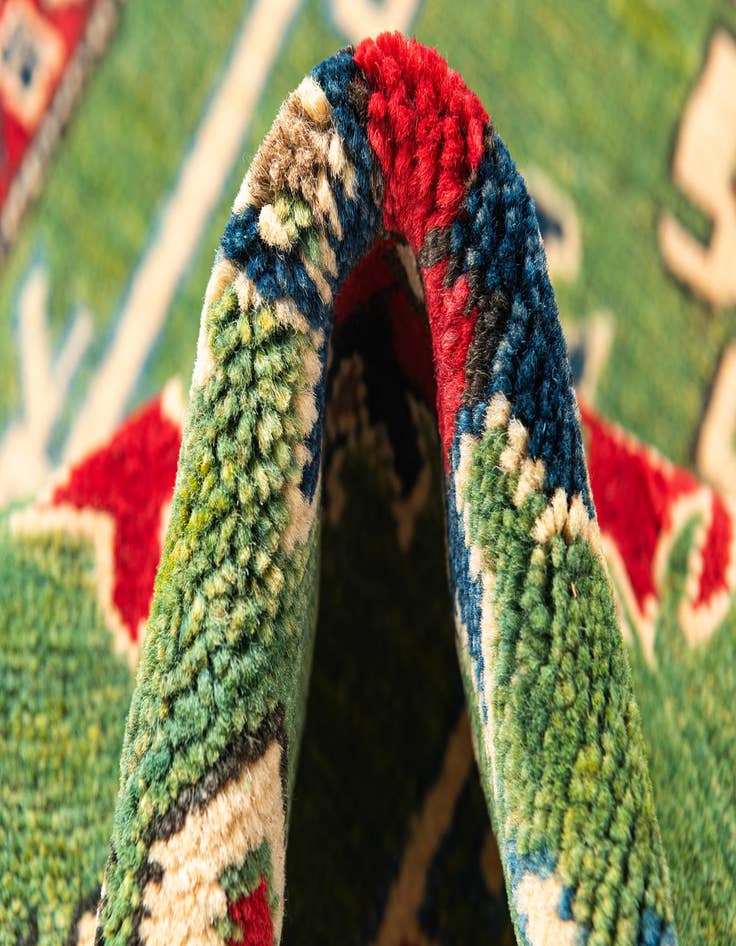 Detail image of  3' 4 x 5'  Hand Knotted Kazak Rug