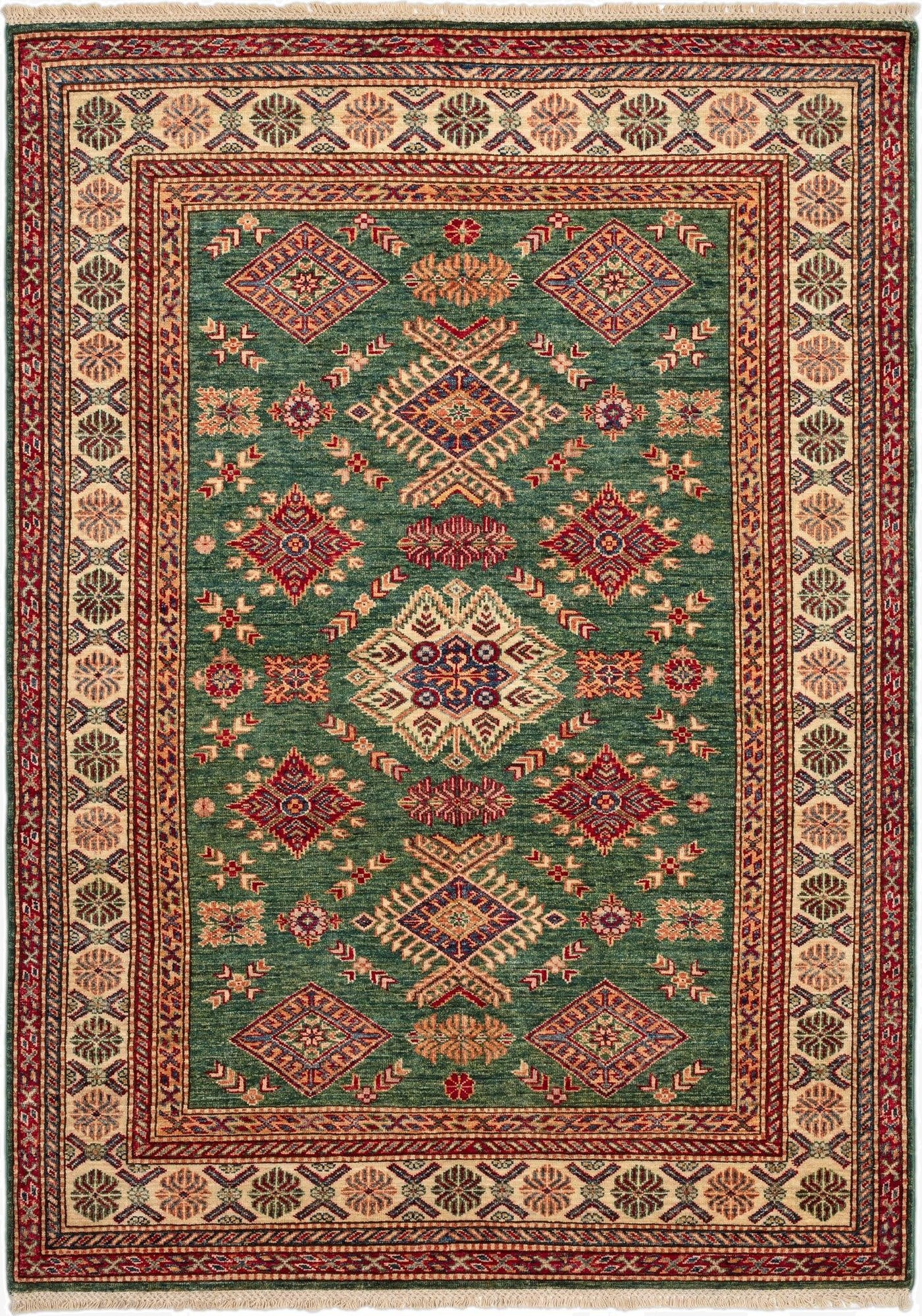 4' 8 x 6' 9 Kazak Wool Rug