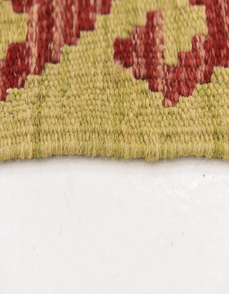 Detail image of  3' 2 x 6' 4  Hand Woven Kilim Maymana Wool Rug