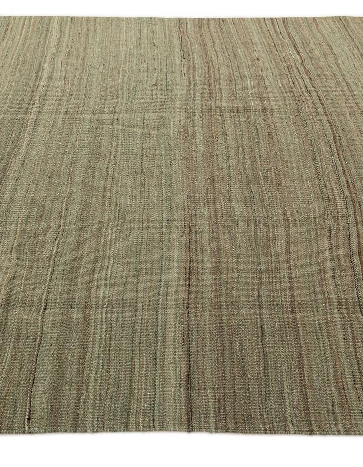 Detail image of  5' 9 x 7' 9  Hand Woven Kilim Modern Wool Rug