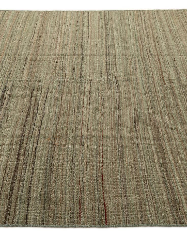 Detail image of  6' 4 x 9' 1  Hand Woven Kilim Modern Wool Rug