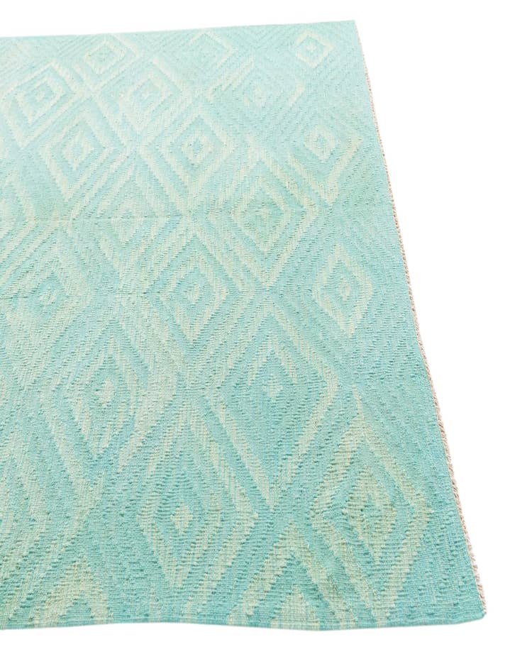 Detail image of  5' 10 x 7' 10  Hand Woven Kilim Modern Wool Rug