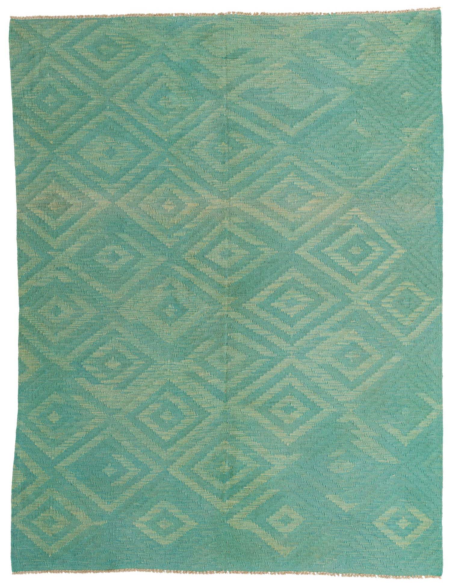 Primary image  5' 10 x 7' 10  Hand Woven Kilim Modern Wool Rug