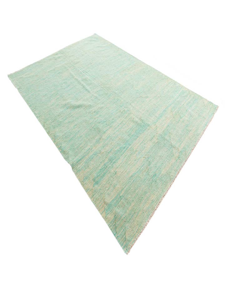 Detail image of  5' 8 x 8' 3  Hand Woven Kilim Modern Wool Rug