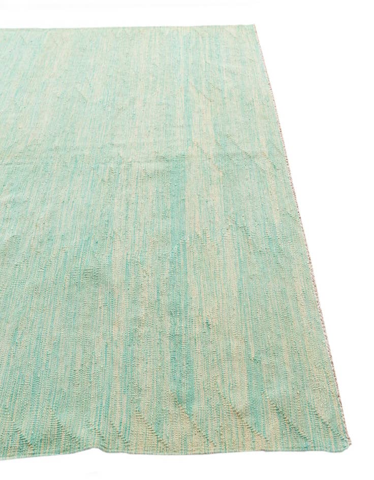 Detail image of  5' 8 x 8' 3  Hand Woven Kilim Modern Wool Rug