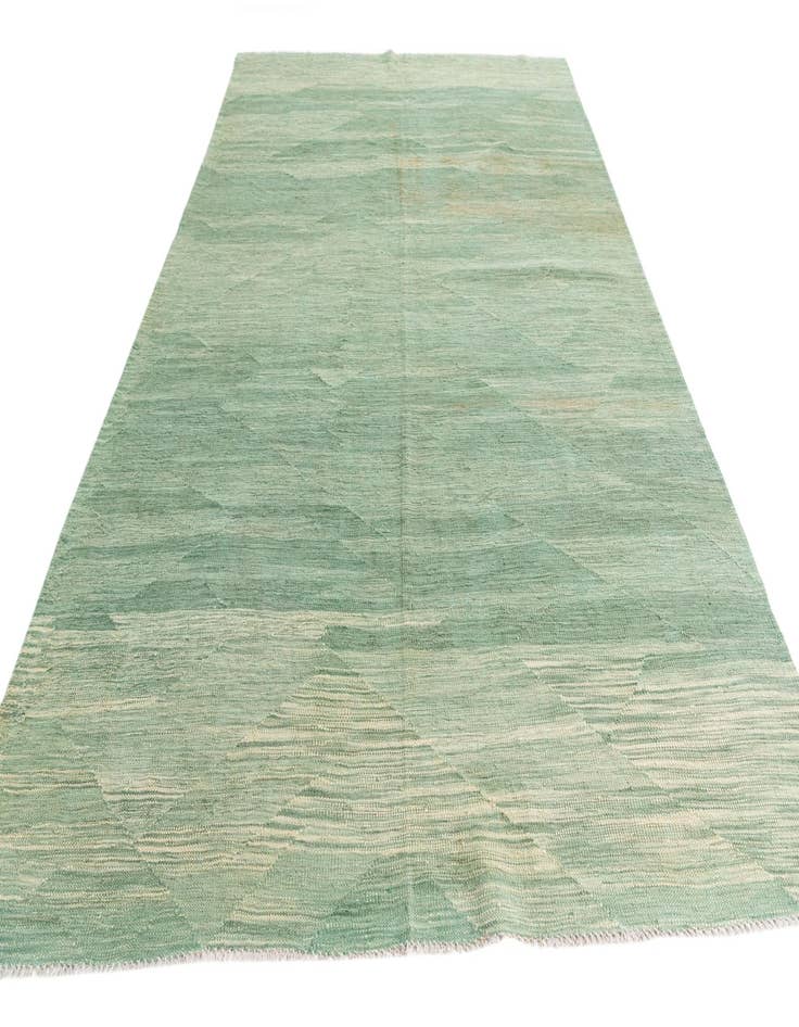 Detail image of  6' 2 x 9' 6  Hand Woven Kilim Modern Wool Rug