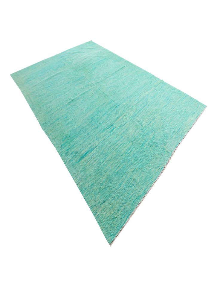 Detail image of  6' 7 x 9' 2  Hand Woven Kilim Modern Wool Rug