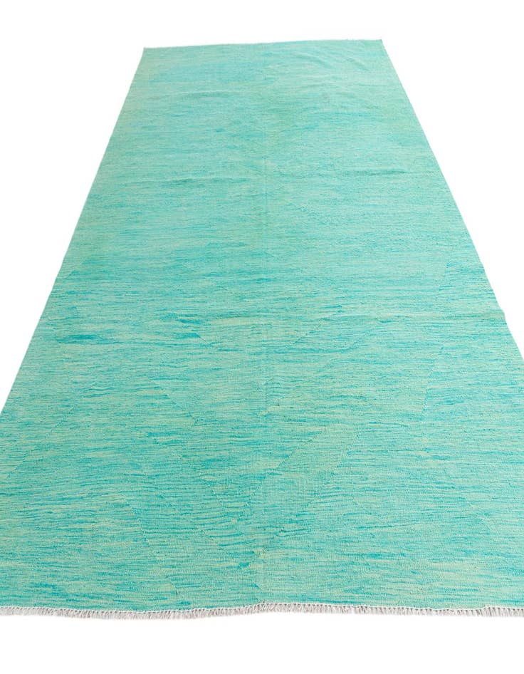 Detail image of  6' 7 x 9' 2  Hand Woven Kilim Modern Wool Rug