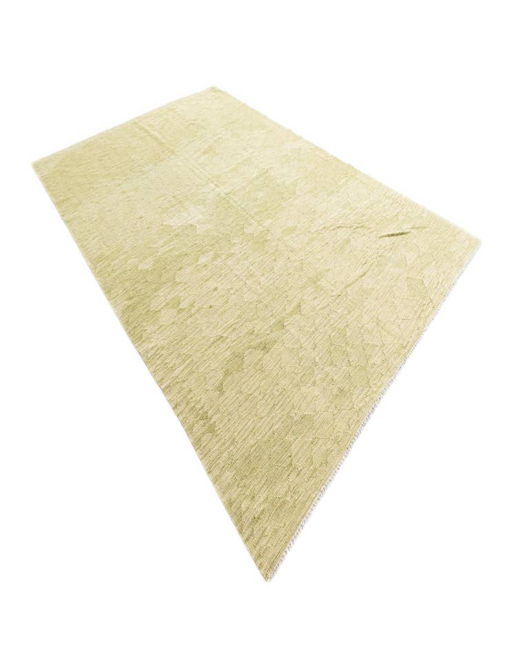 Detail image of  6' 7 x 9' 8  Hand Woven Kilim Modern Wool Rug