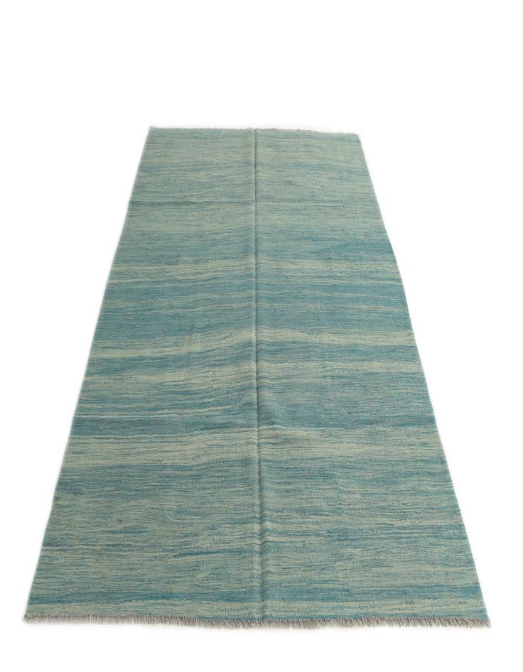 Detail image of  5' 8 x 8'  Hand Woven Kilim Modern Wool Rug