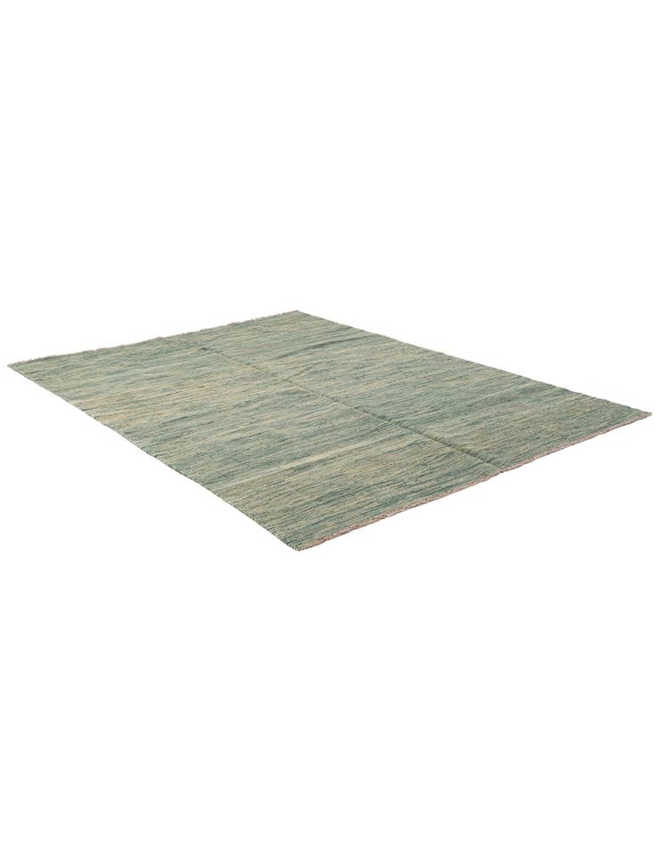 Detail image of  4' 9 x 6' 6  Hand Woven Kilim Modern Wool Rug