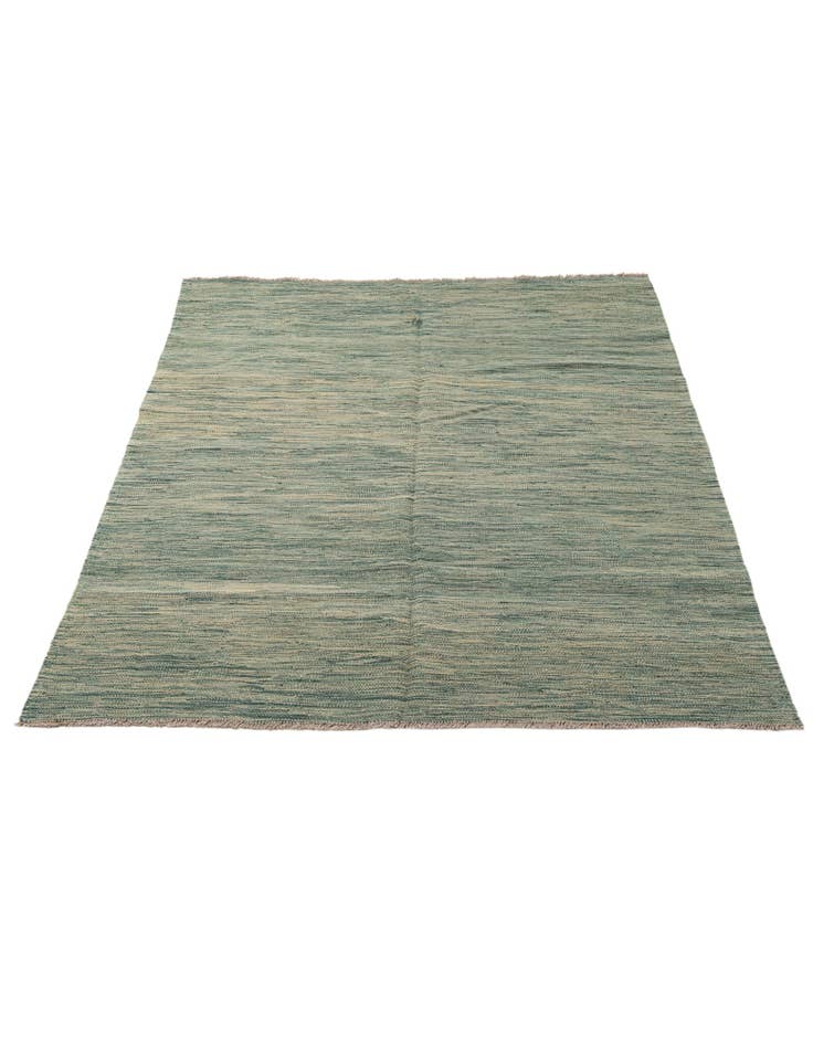 Detail image of  4' 9 x 6' 6  Hand Woven Kilim Modern Wool Rug