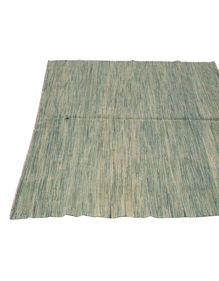 Detail image of  4' 9 x 6' 6  Hand Woven Kilim Modern Wool Rug