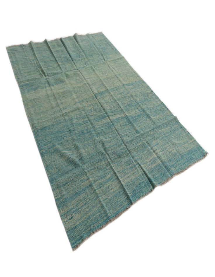 Detail image of  5' 7 x 7' 10  Hand Woven Kilim Modern Wool Rug