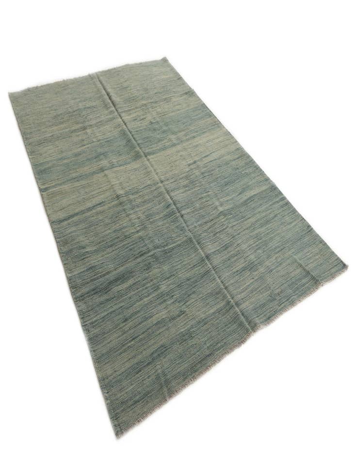 Detail image of  5' 5 x 8'  Hand Woven Kilim Modern Wool Rug