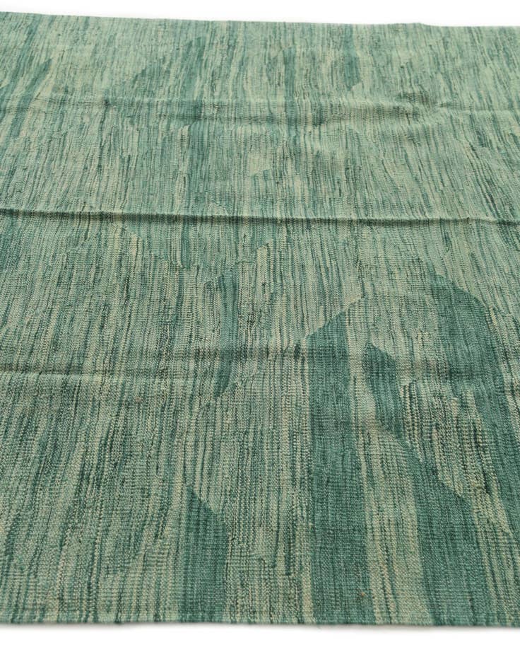 Detail image of  5' 1 x 6' 7  Hand Woven Kilim Modern Wool Rug