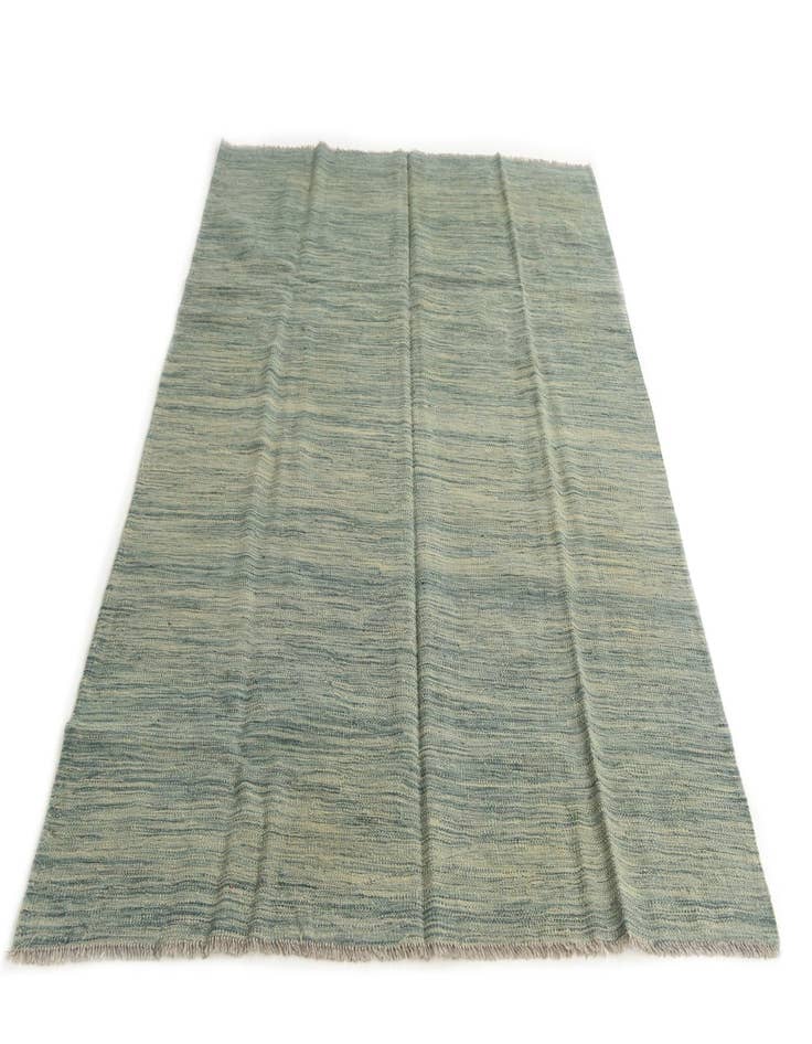 Detail image of  4' 10 x 6' 7  Hand Woven Kilim Modern Wool Rug