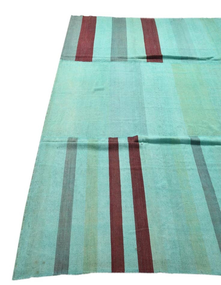 Detail image of  9' 8 x 13' 4  Hand Woven Kilim Modern Wool Rug