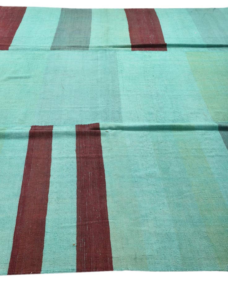 Detail image of  9' 8 x 13' 4  Hand Woven Kilim Modern Wool Rug