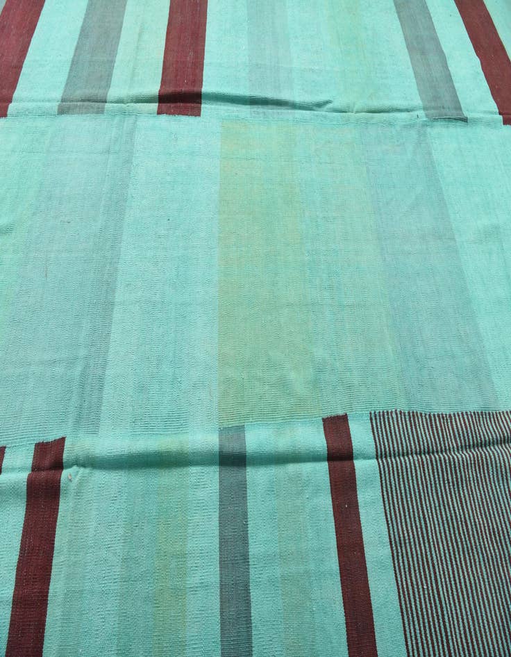 Detail image of  9' 8 x 13' 4  Hand Woven Kilim Modern Wool Rug