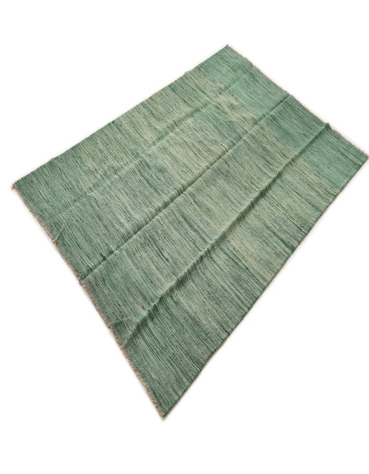 Detail image of  4' x 6'  Hand Woven Kilim Modern Wool Rug