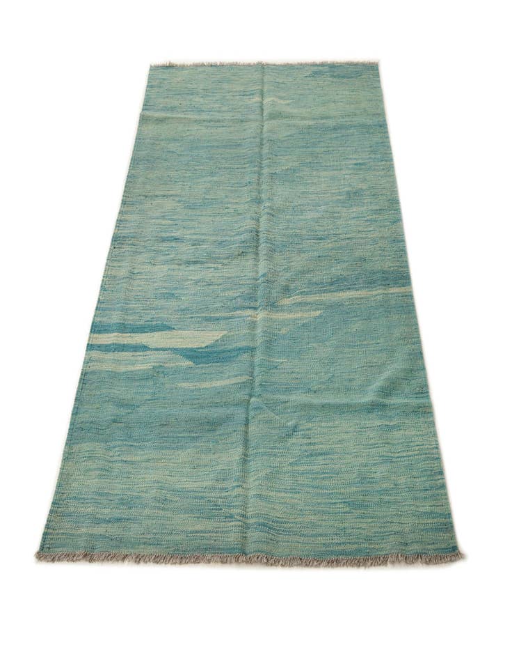 Detail image of  4' x 6'  Hand Woven Kilim Modern Wool Rug