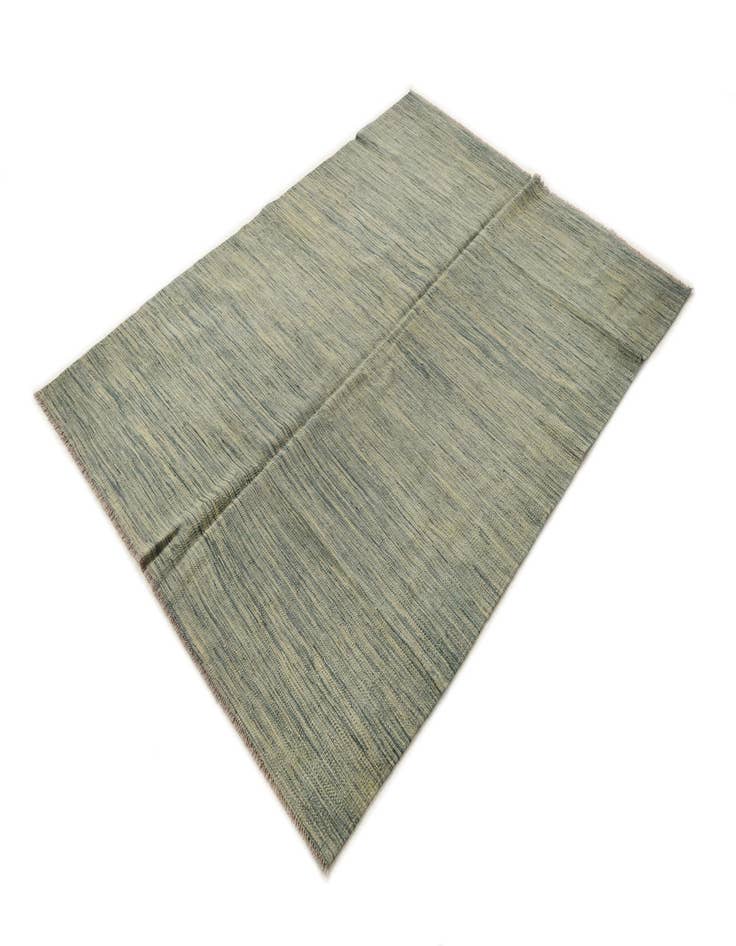 Detail image of  4' 9 x 6' 5  Hand Woven Kilim Modern Wool Rug