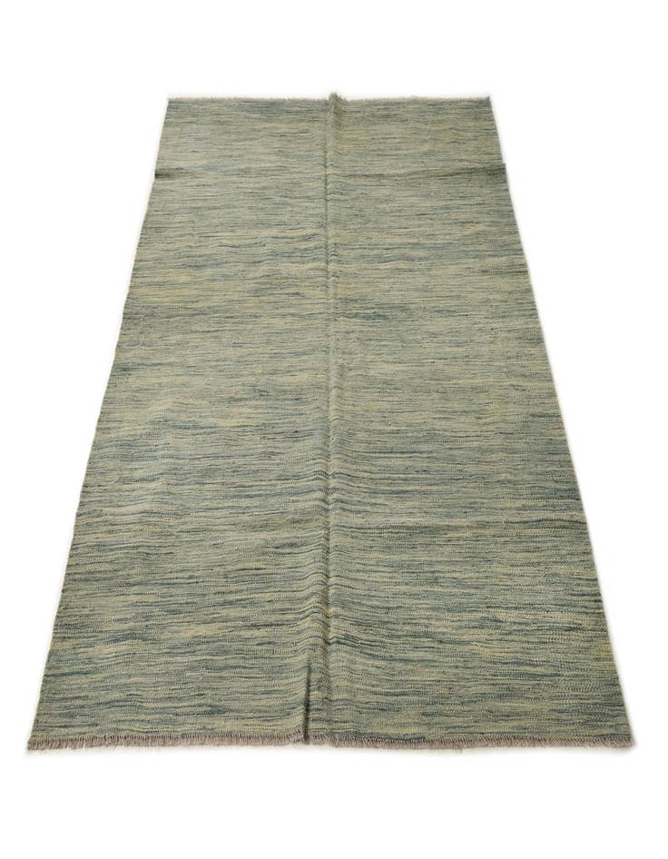 Detail image of  4' 9 x 6' 5  Hand Woven Kilim Modern Wool Rug