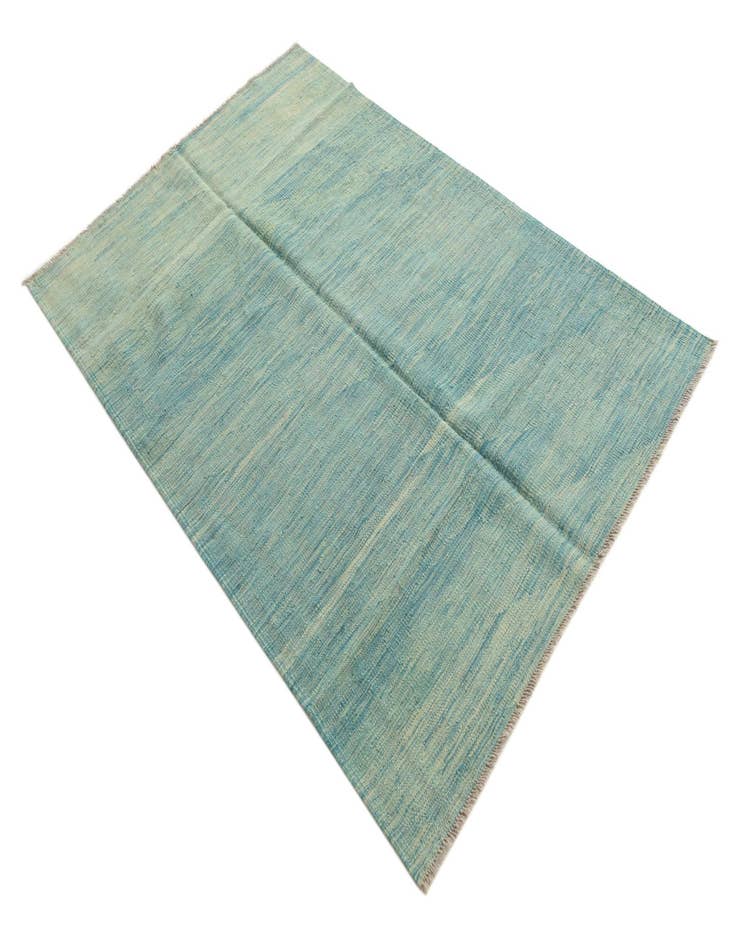 Detail image of  4' x 6'  Hand Woven Kilim Modern Wool Rug