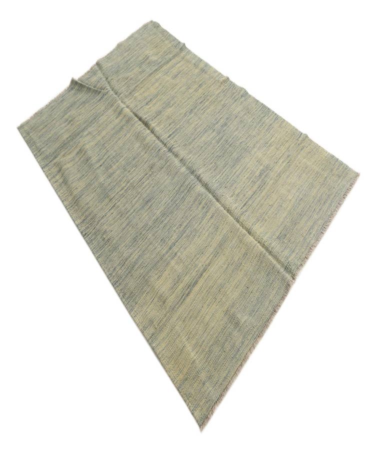 Detail image of  4' 1 x 6' 2  Hand Woven Kilim Modern Wool Rug