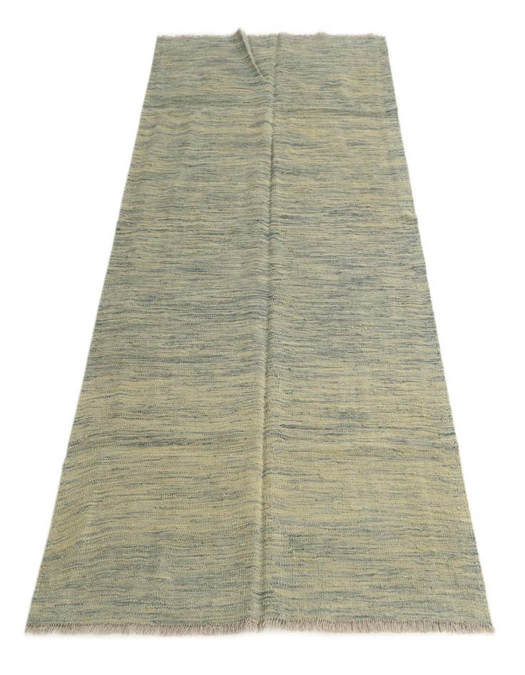 Detail image of  4' 1 x 6' 2  Hand Woven Kilim Modern Wool Rug