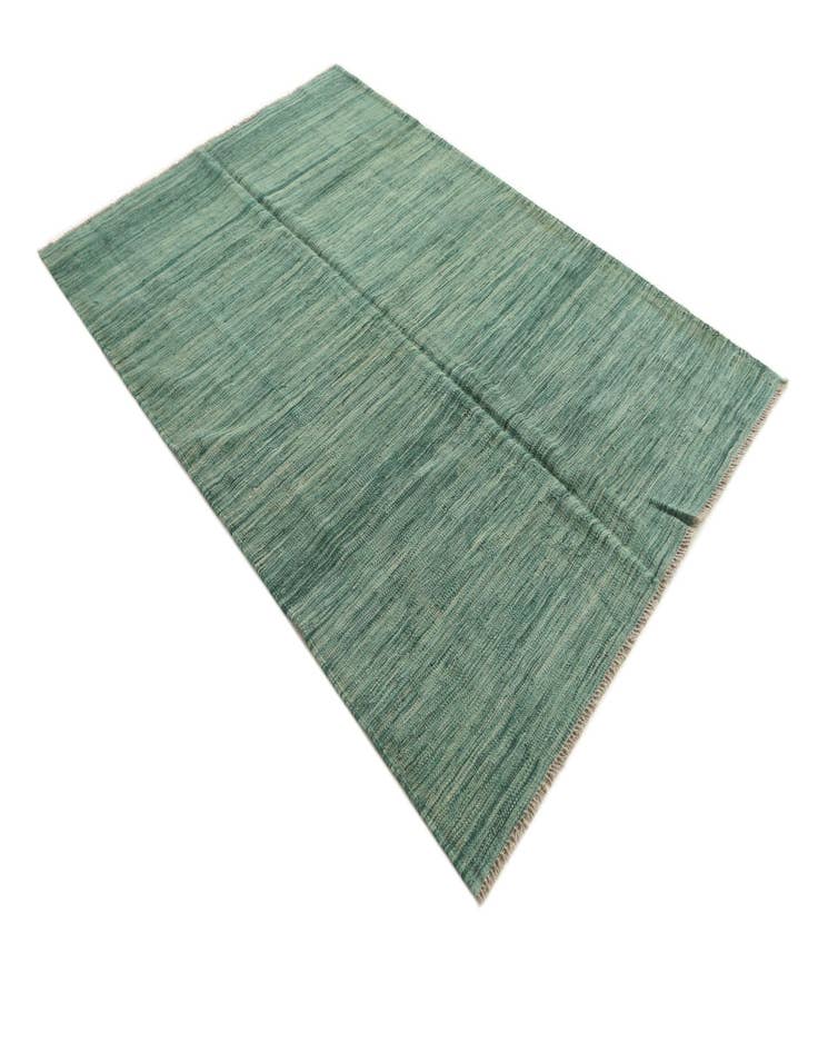 Detail image of  4' 5 x 6' 6  Hand Woven Kilim Modern Wool Rug