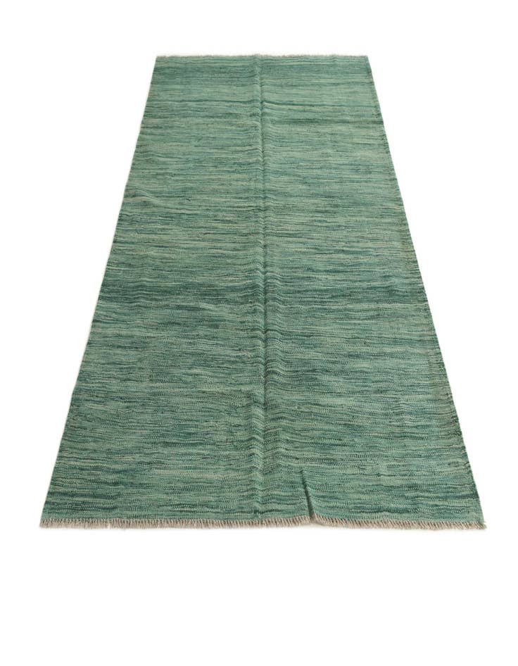 Detail image of  4' 5 x 6' 6  Hand Woven Kilim Modern Wool Rug