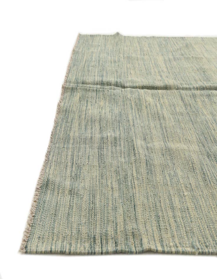 Detail image of  4' 10 x 6' 7  Hand Woven Kilim Modern Wool Rug