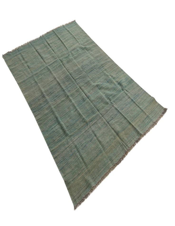 Detail image of  5' 3 x 8'  Hand Woven Kilim Modern Wool Rug